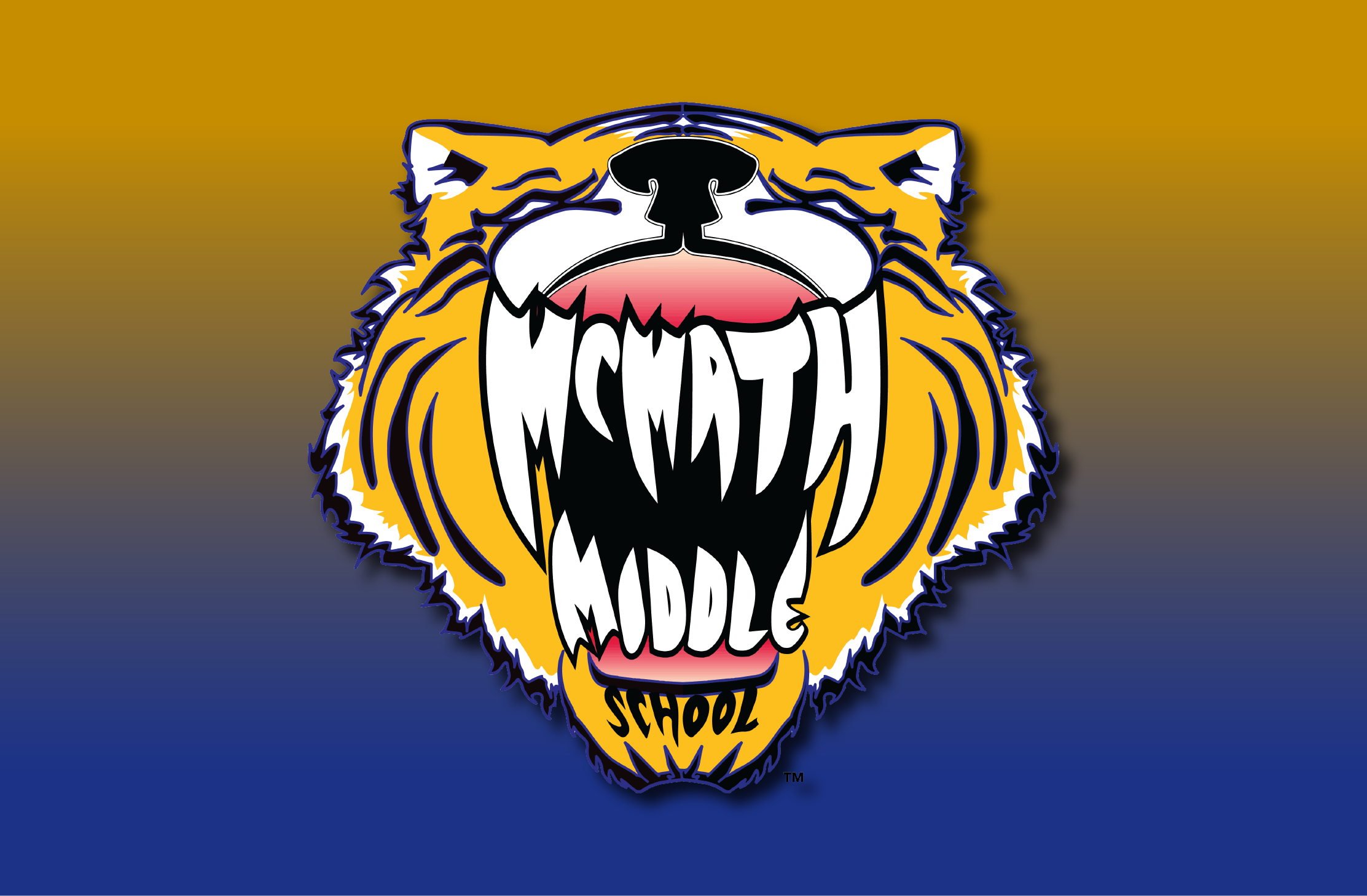 Mcmath mascot on gradient